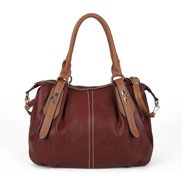 PU leather large Tote Crossbody bag for woman