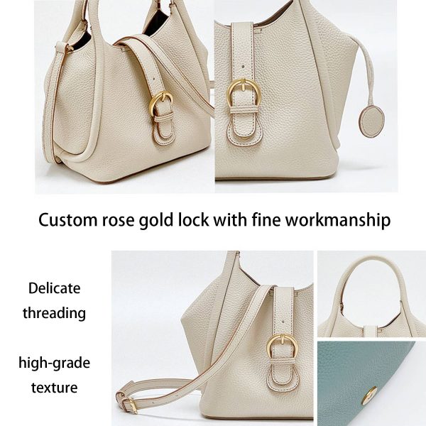 Genuine Leather Simple geometric shoulder cross-body bag