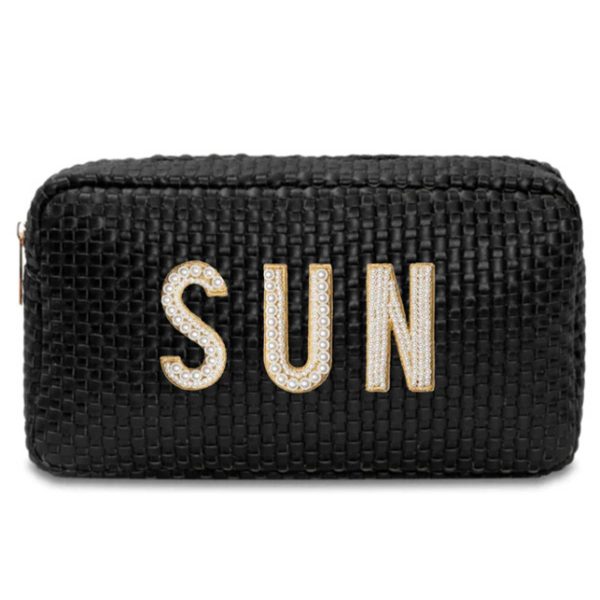 Jute Simple waterproof travel toiletry bag