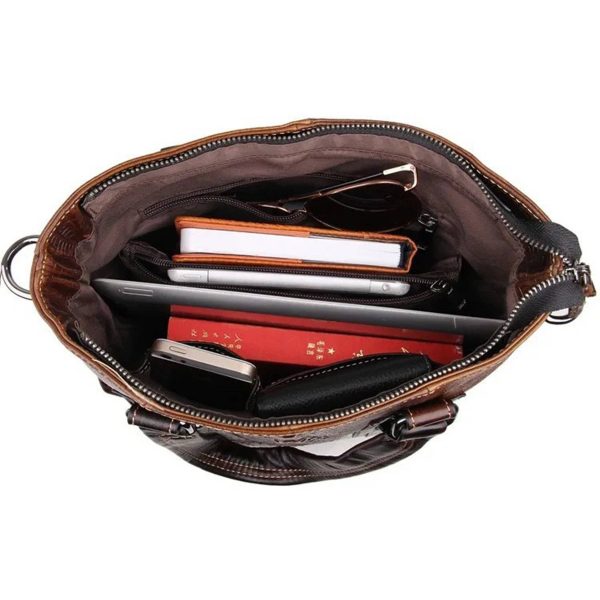 Leather Waterproof Wearable Cross-body bag