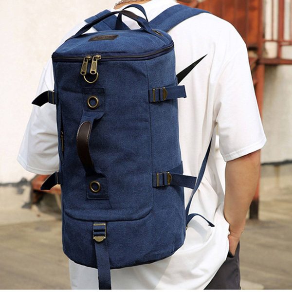 Retro canvas backpack