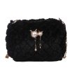 Cotton Stylish versatile cross-body plush chain shoulder bag