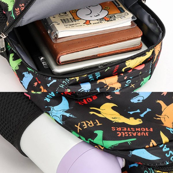 Cartoon Letter Dinosaur Backpack