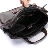 Genuine Leather Messenger Briefcase Bag