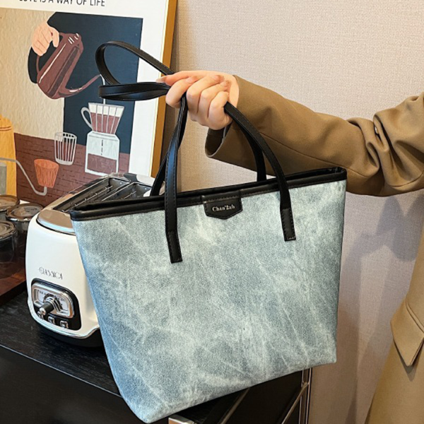 PU Leather Travel Shoulder Tote Bag