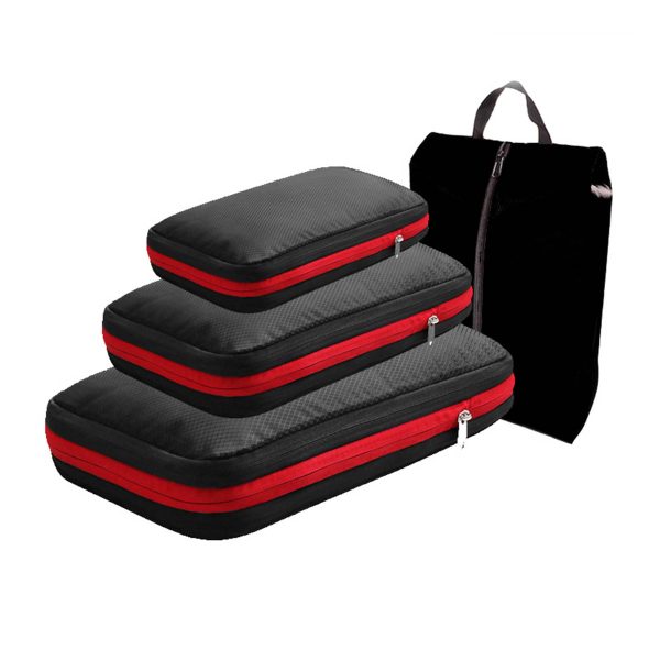 Luggage Organizers for Travel Accessories with Shoe Bag