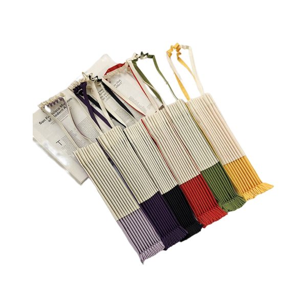 Large Canvas bag with pleats