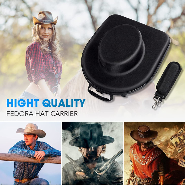 Hat Storage Bag Straps to Suitcase or Carried on Shoulders