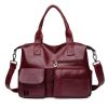 PU Leather Tote Bag for Women