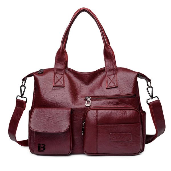 PU Leather Tote Bag for Women