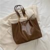 Soft leather large capacity Tote bag