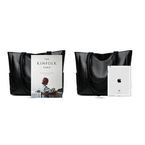 PU Leather Tote Shoulder Bag