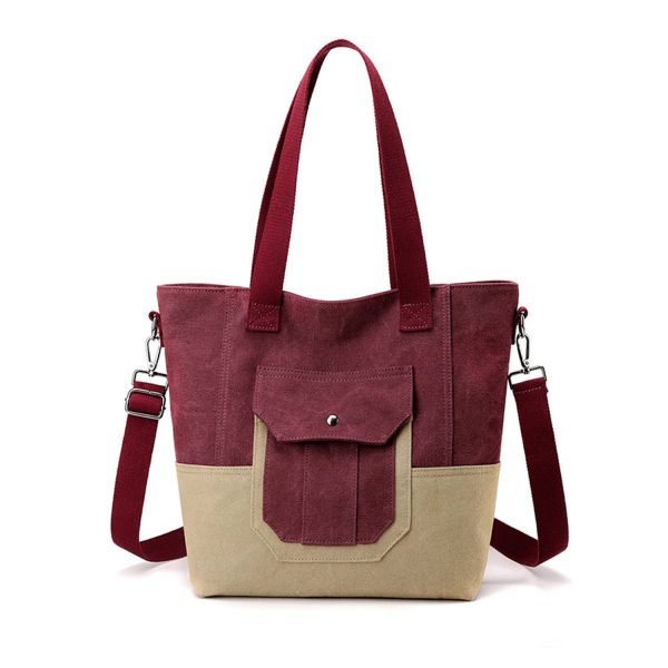 Vintage canvas tote Crossbody bag