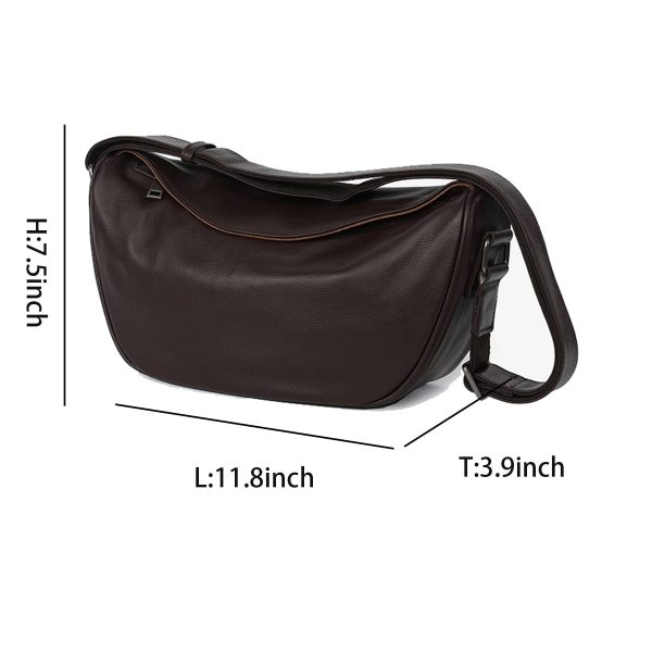Genuine Leather Lightweight Cross Body Bag for Women