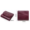Leather Slim Bifold Purse Card Holder Wallets Women