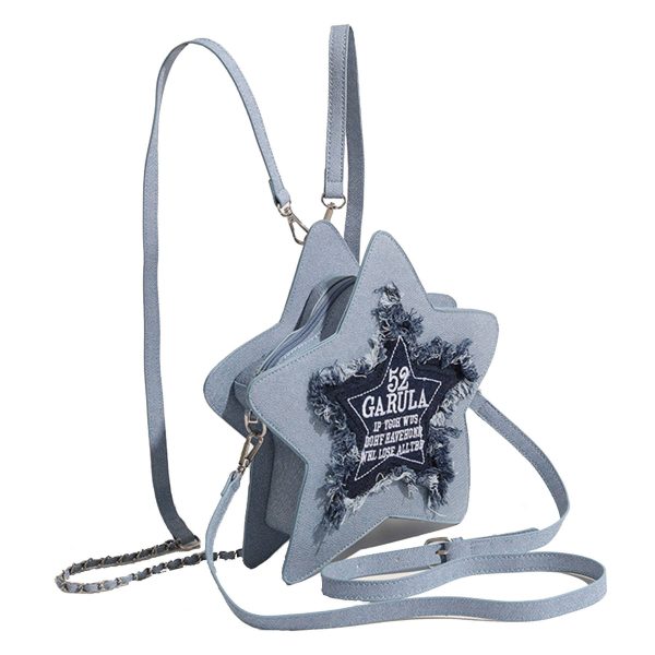 PVC Pentagram Shaped Crossbody Bag Backpack