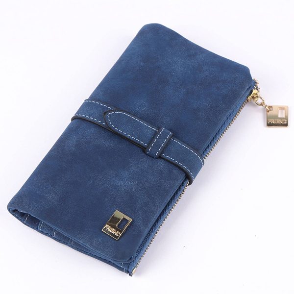 PU Leather Buckle Wallet Purse