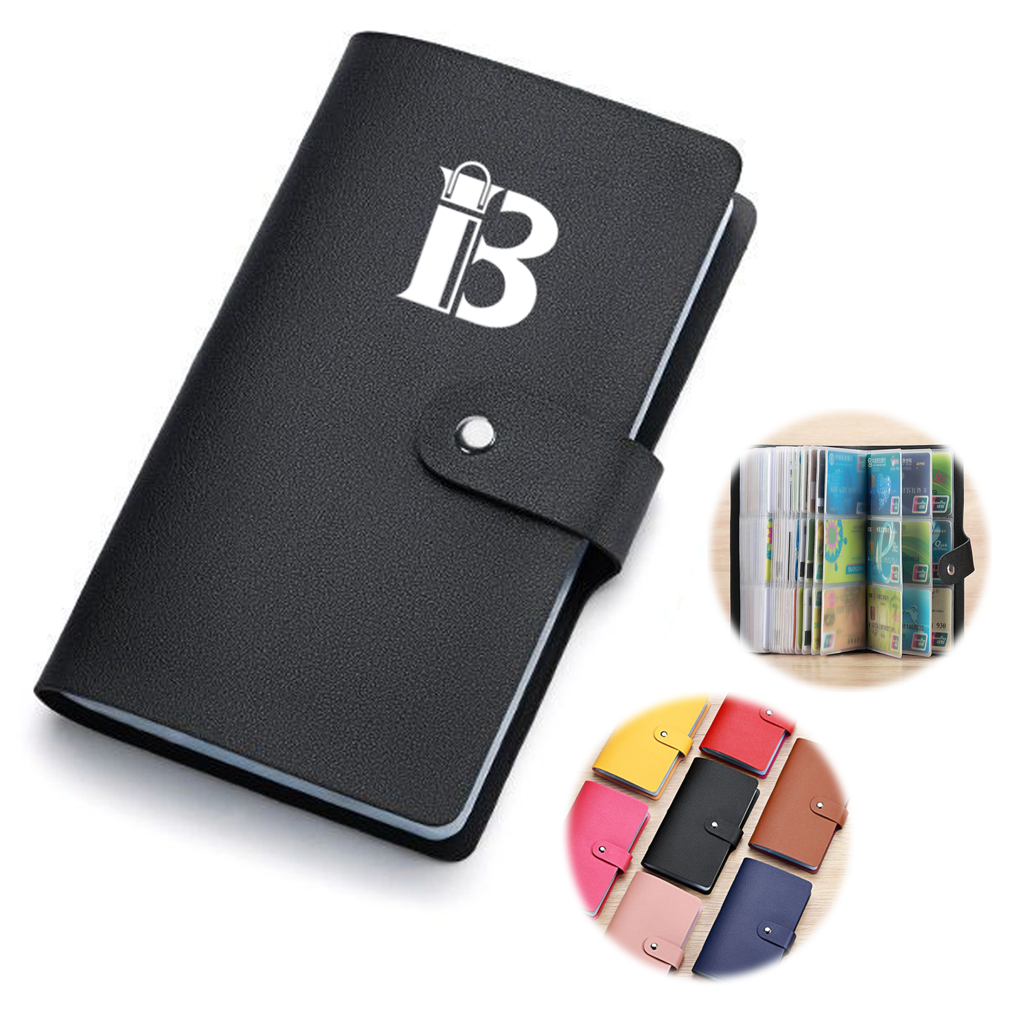 RFID PU Leather Business Card Holder