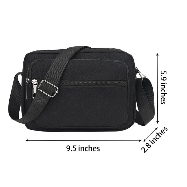 Vintage-Inspired Retro Canvas Crossbody Bag