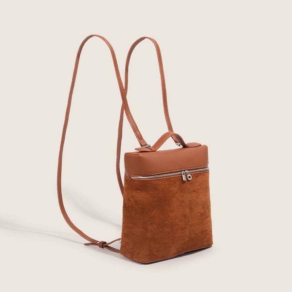 PU Leather Square Minimalist Backpack