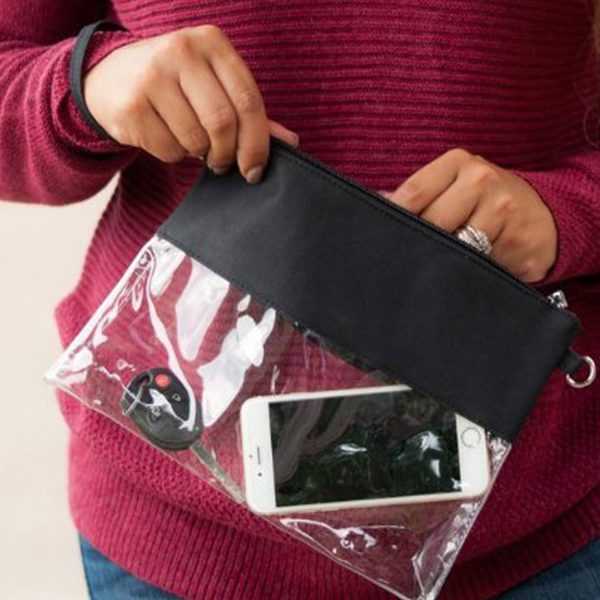 Transparent shoulder strap bag