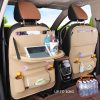 PU Leather car seat back storage bag