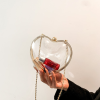 Transparent Heart shaped One Shoulder Crossbody Bag