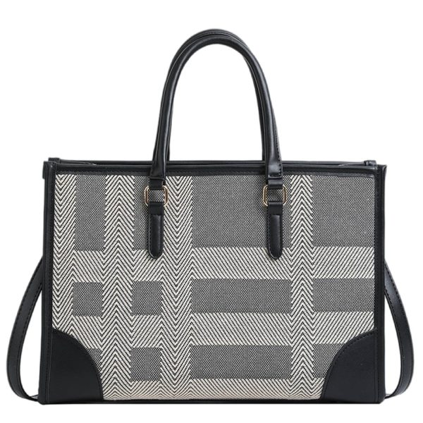 Canvas Tote Bag Large Capacity Twill Clash Color