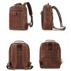 Genuine Vintage Leather Backpack For Men 15.6" Laptop Bag