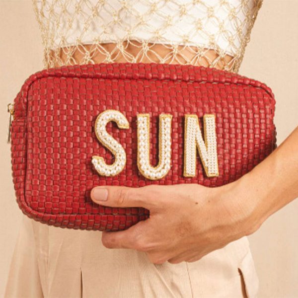 Jute Simple waterproof travel toiletry bag