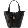 Genuine Leather bucket cross-body bag
