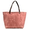 Waxed Canvas Travel Tote Bag