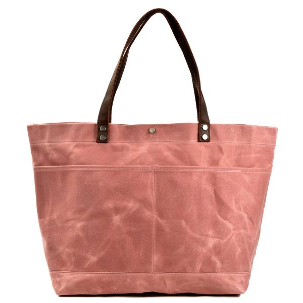 Waxed Canvas Travel Tote Bag
