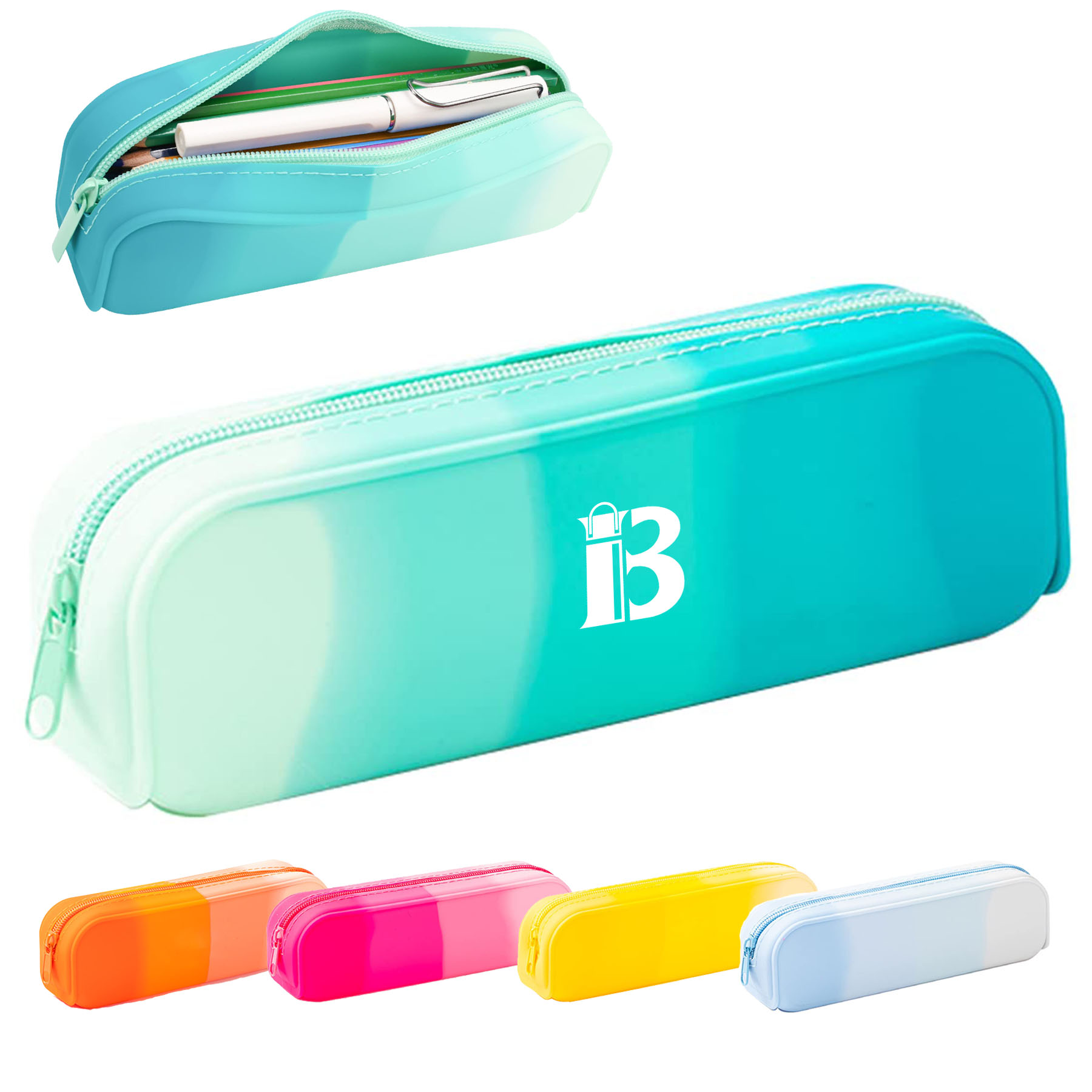 Silicone Gradient Pencil Pouch