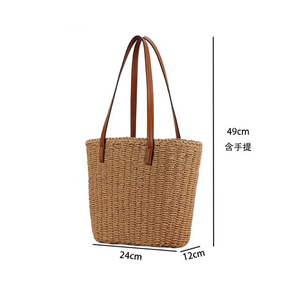 Women Large Capacity Woven Straw Tote Bag