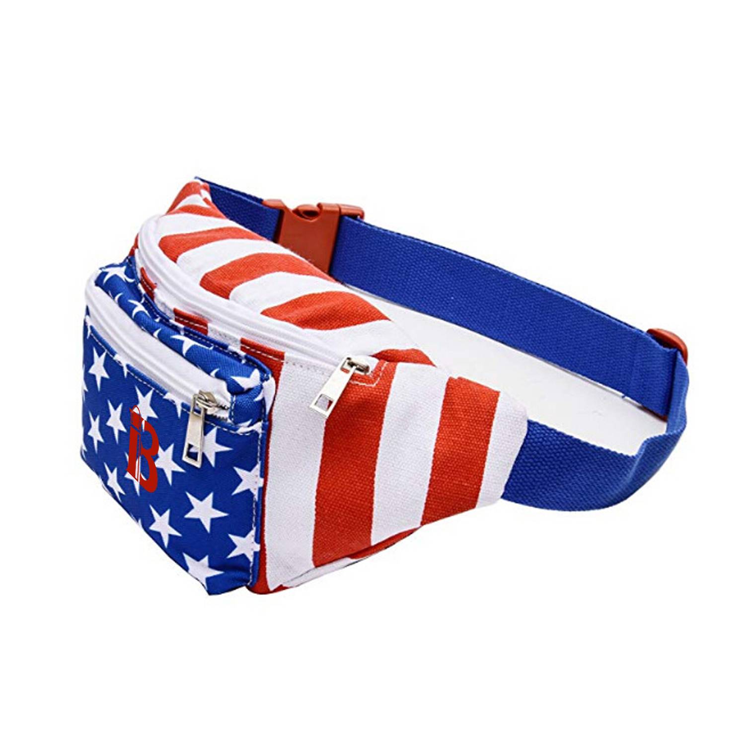 American Flag Fanny Packs w/ Drink Holder