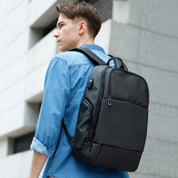 Large Capacity Business Backpack With Usb Charging Port