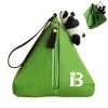 Felt panda coin purse wallet with hanging rope