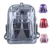 PVC transparent fashion backpack with teenager