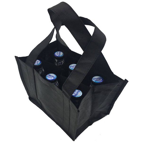 Non-woven 6 bottles of wine tote bag