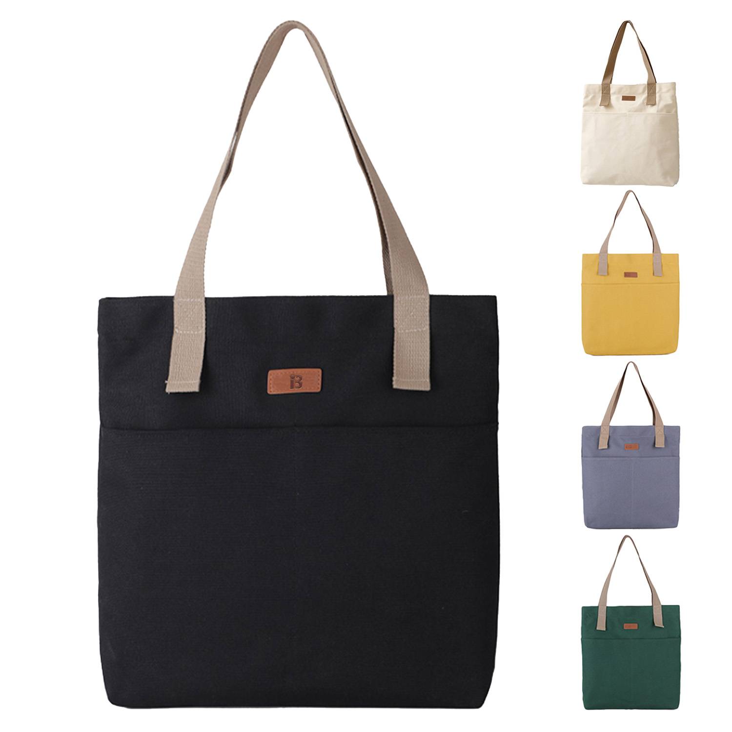 Canvas messenger tote bag