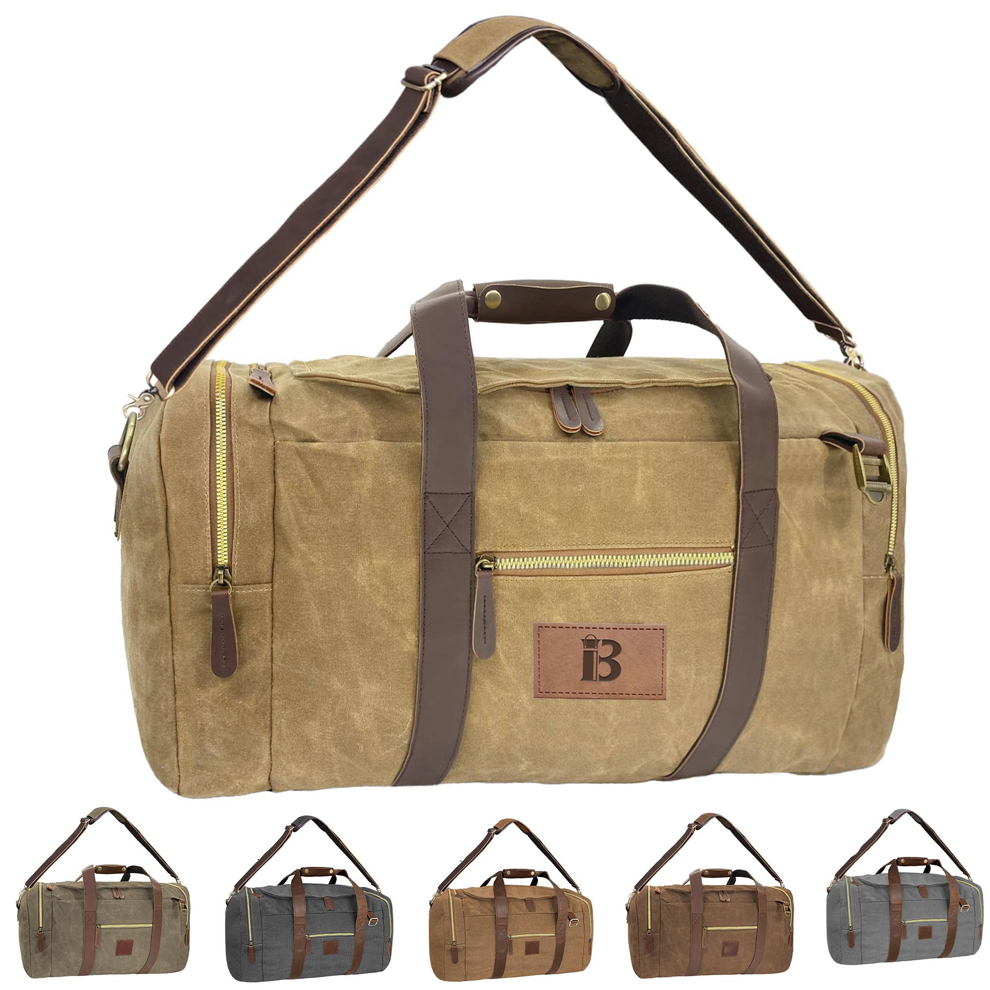 Large Capacity Canvs Backpack Duffel Bag For Travel