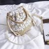 Chic Straw Women's Summer Beach Bag with Removable Handle