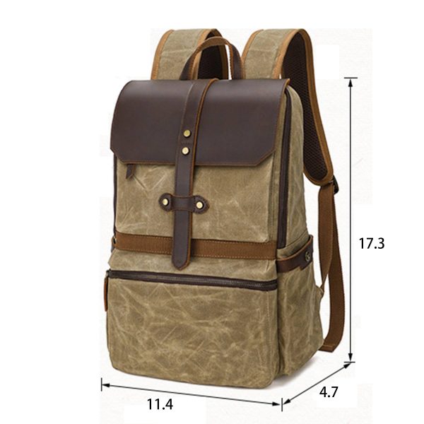 Faux Leather Backpack for Men