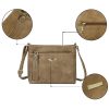 Brown PU Business Commuting Tassels Messenger Bag for Women