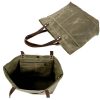 Waxed Canvas Travel Tote Bag