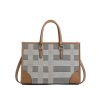 Canvas Tote Bag Large Capacity Twill Clash Color