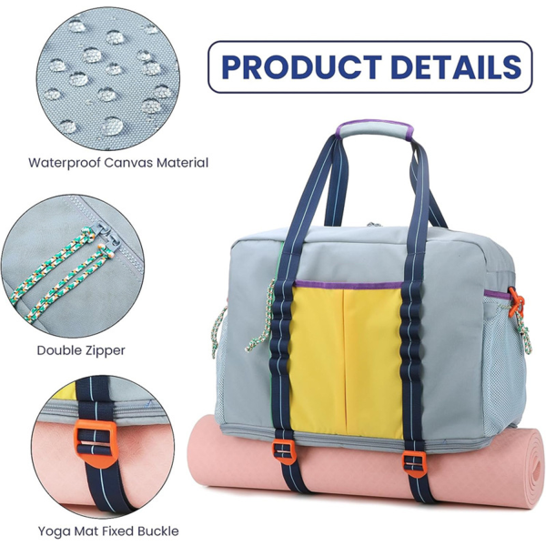 Weekender Canvas Duffel Gym Bag