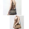 Genuine Leather Fashionable Large Crossbody Tote Bag