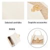 Genuine Leather woven cross-body bag